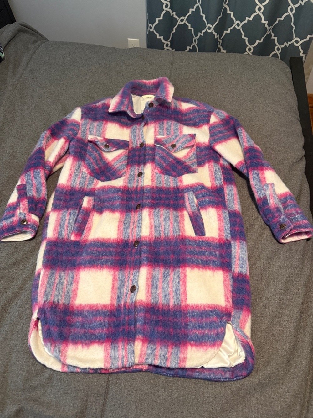 Blank NYC plaid shacket, L - Picture 2 of 13